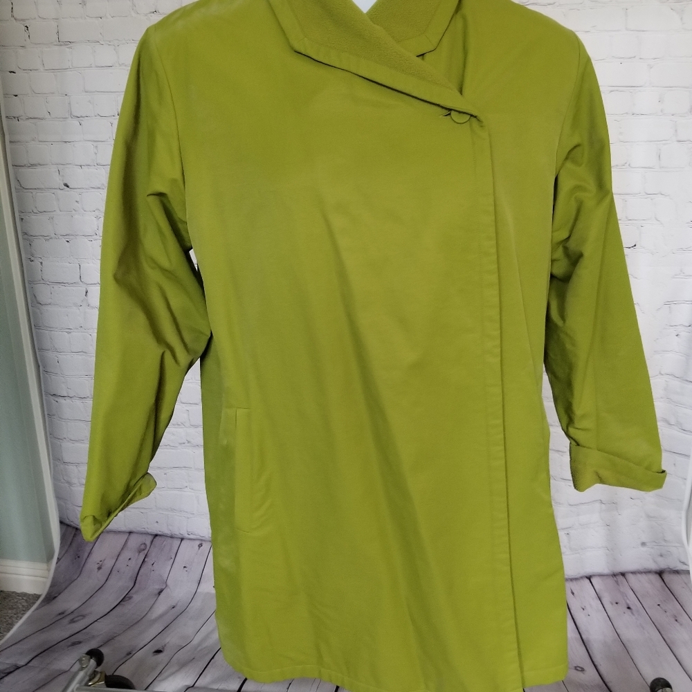 Eileen Fisher large one-button coat